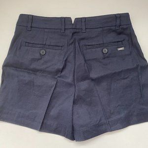 Armani Exchange Women's Blue Twill Stretch Shorts